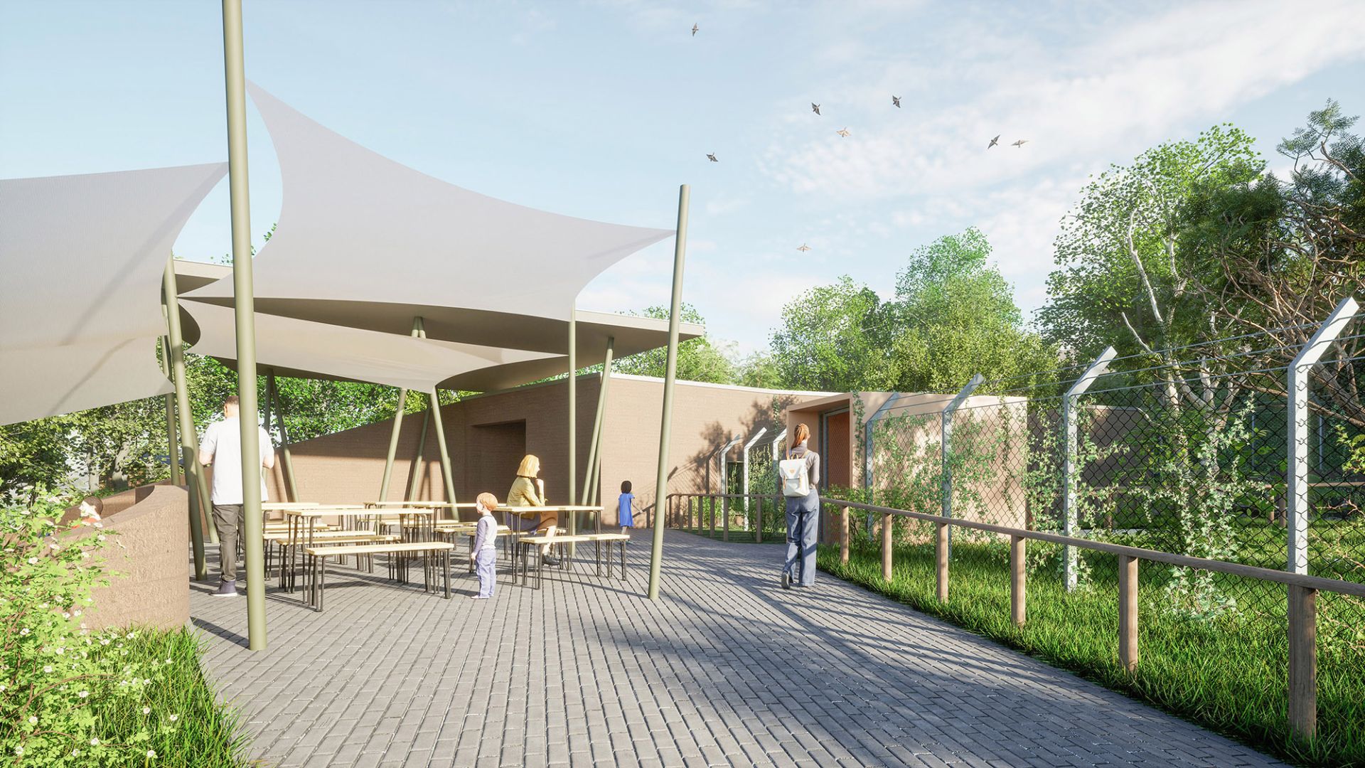 Kistestű főemlős és papagáj bemutató