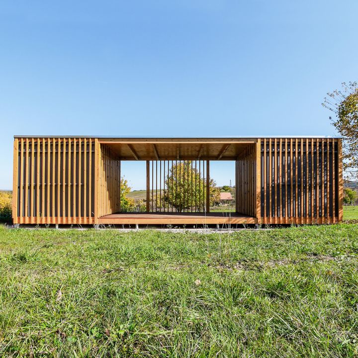 Outdoor stage and pavilion